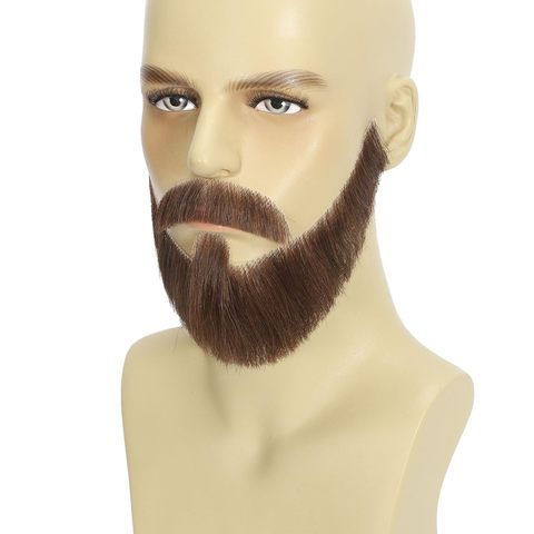 Realistic Black Handmade Human Hair Soft Invisible Mesh Mous view 3