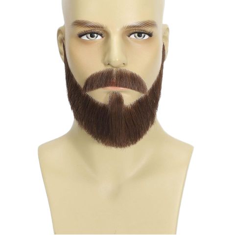 Realistic Black Handmade Human Hair Soft Invisible Mesh Mous view 7