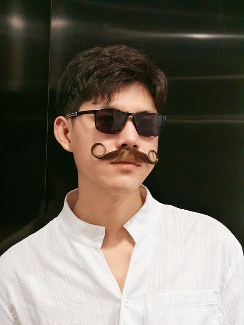 Handmade Real Human Hair Mustache & Beard for Men's Grooming, Lifestyle Styling and Character Identity