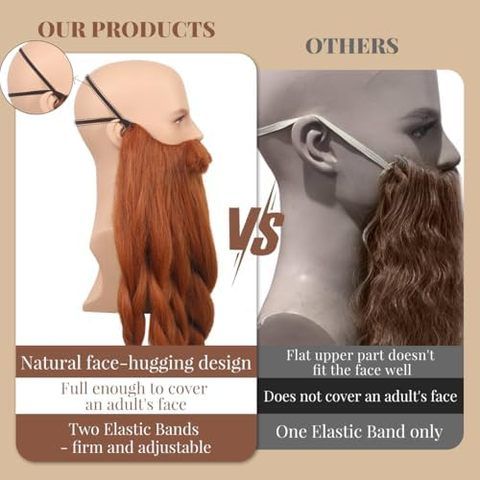Realistic Novelty Viking Dwarf Pre-Styled Braided Synthetic  view 5