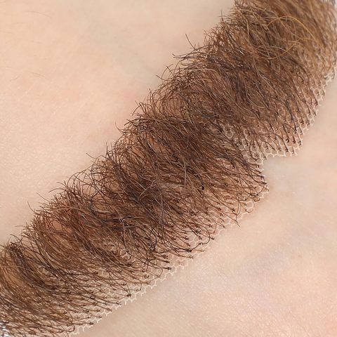 Natural Realistic 100% Human Hair Handmade Invisible Lace Fa view 3