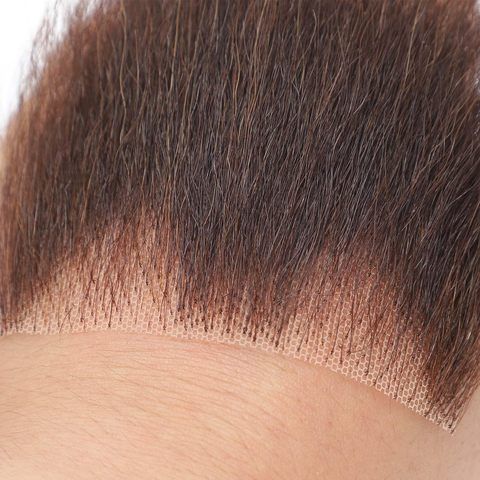 Natural Realistic 100% Human Hair Handmade Invisible Lace Fa view 5