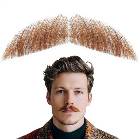 Natural Realistic 100% Human Hair Handmade Invisible Lace Fa view 7