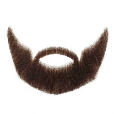 100% Human Hair Mustache Complete Full Chin Hair Beard Suita view 6