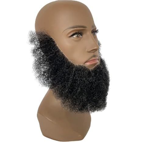 100% Human Hair Mustache Complete Full Chin Hair Beard Suita view 8
