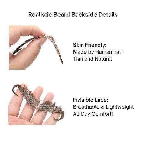 Circus Ringmaster Fake Mustache Costume Accessory - Self Adh view 6