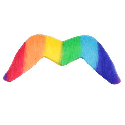 Halloween Clown Fake Beard - Colorful Rainbow Beard and Must view 4
