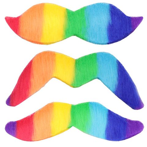 Halloween Clown Fake Beard - Colorful Rainbow Beard and Must view 6