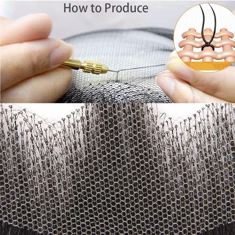 Realistic 100% Human Hair Full Hand Tied Lace Invisible Cap view 6