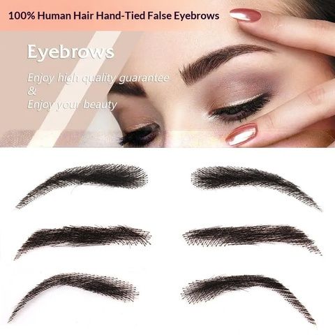 Black Human Hair Beard for Men Human Hair False Mustache Lac view 8