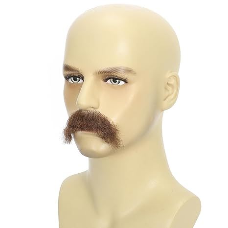 Real Hair Invisible Lifelike Fake Beard & Mustache for M view 7
